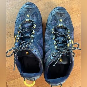 The North Face Athletic Shoes Blue Yellow Breathable Mesh